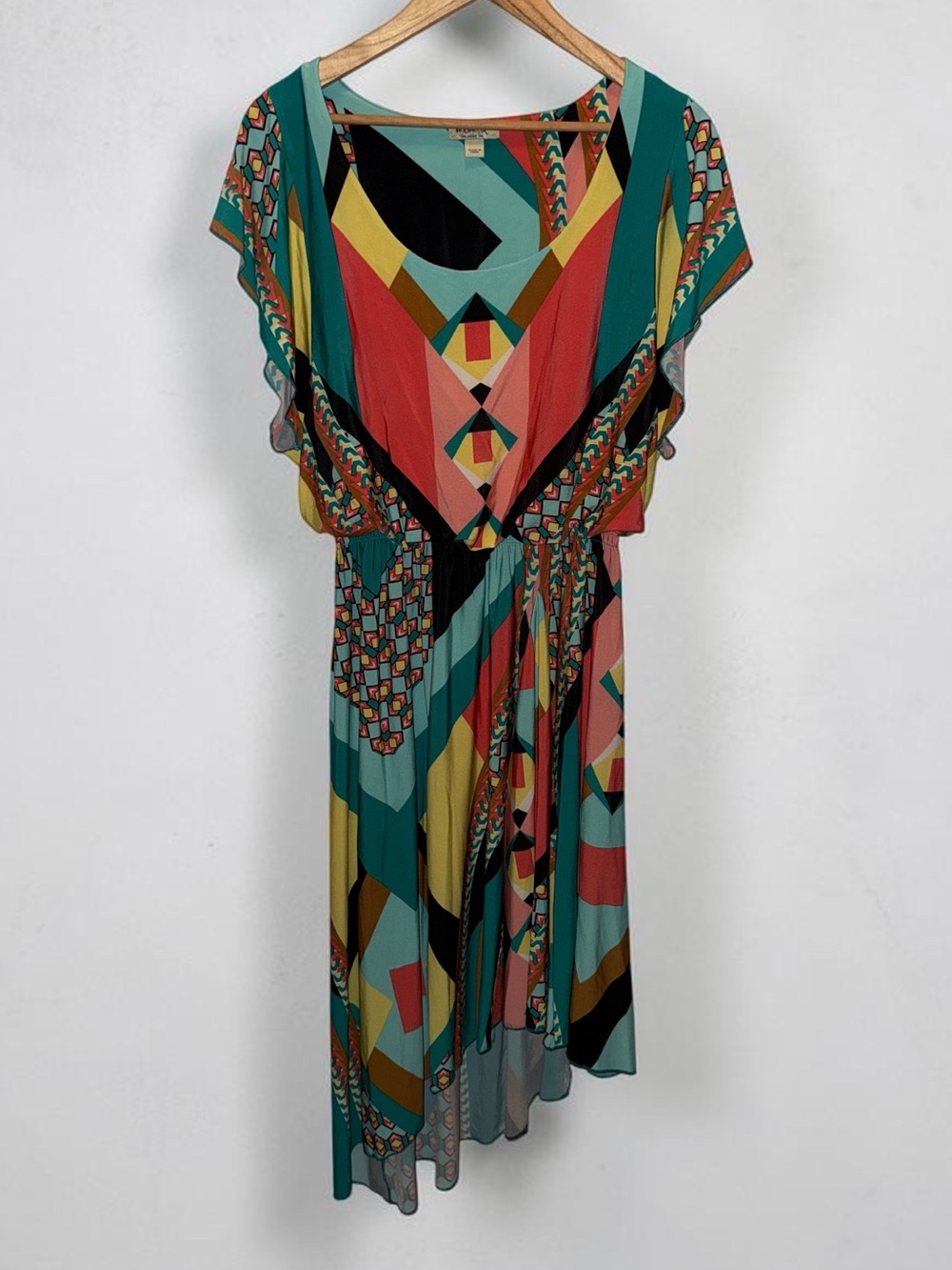 Multi-Color Geometric Dress - Women's Large One World